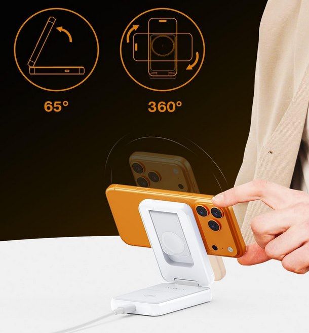 🧲 VANKY faltbare Wireless Ladestation für iPhone, Apple Watch & AirPod für 12,99€ (statt 30€)