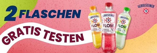 Gerolsteiner FLOW gratis ausprobieren