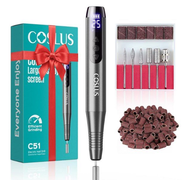 💅 COSLUS C51 kabellose elektrische Nagelfräser mit 25 Stufen für 12,99€ (statt 20€)