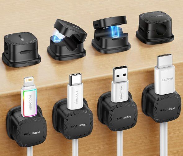 🔌 8x Rocoren magnetische Kabelhalter für 5,59€ (statt 10€)