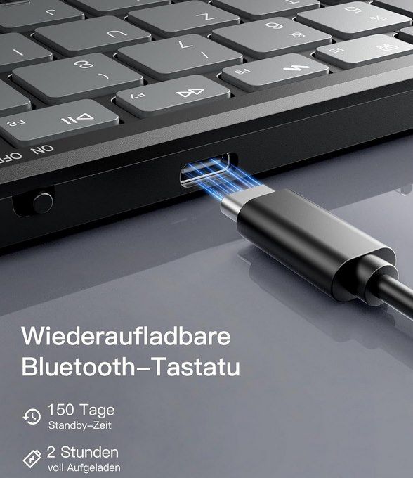 ⌨️ Inateck N0135 faltbare Tastatur mit AI Key & Tasche für 25,70€ (statt 40€)