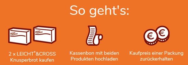 1+1 Aktion mit LEICHT&CROSS   ab 12.03.