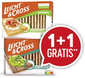 1+1 Aktion mit LEICHT&CROSS – ab 12.03.