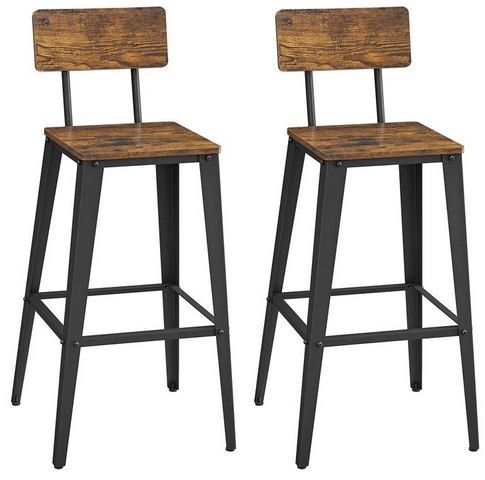 🍹 2x VASAGLE Barhocker mit Rückenlehne für 39,99€ (statt 58€)