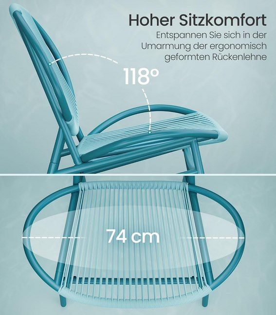 🌞 SONGMICS 3er Balkonmöbel-Set aus 2 Stühlen & 1 Tisch für 69,99€ (statt 100€) 🌞 SONGMICS 3er Balkonmöbel Set aus 2 Stühlen & 1 Tisch für 69,99€ (statt 100€)