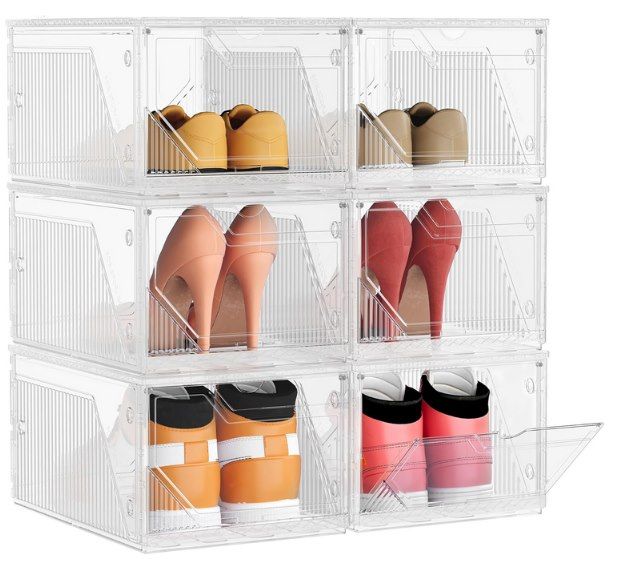 👟 6x SONGMICS stapelbare Aufbewahrungsboxen für 15,89€ (statt 30€)