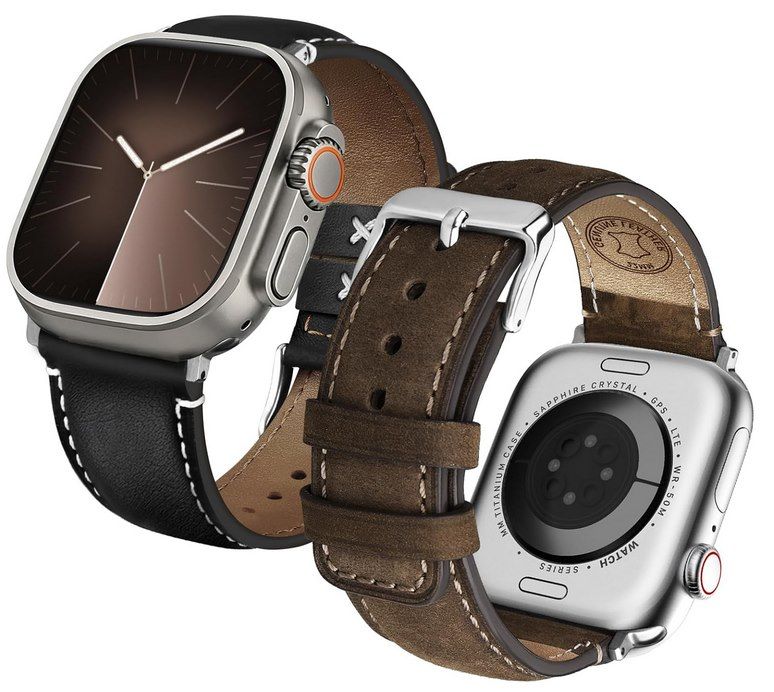 ⌚ 2x Fullmosa Lederarmband für Apple Watch in versch. Designs für je 15,99€ (statt 26€)