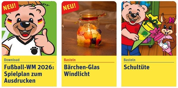 Gratis: Neue Bastelvorlagen von Reinert zum Herunterladen Gratis: Neue Bastelvorlagen von Reinert zum Herunterladen