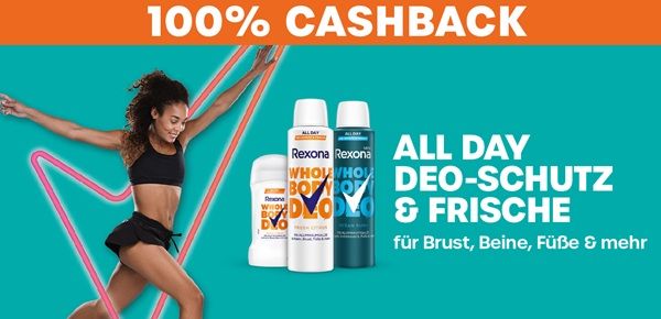 dm: Rexona Whole Body Deo gratis ausprobieren