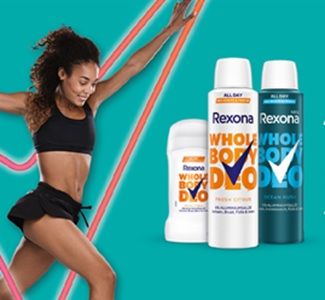 dm: Rexona Whole Body Deo gratis ausprobieren