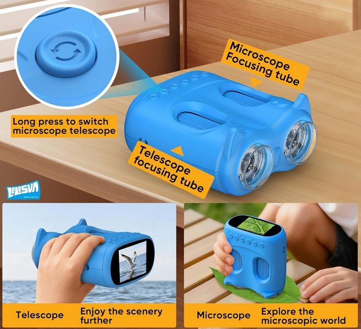 🔬 LELESUN 2in1 Mini Kindermikroskop & Teleskop für 19,74€ (statt 30€)