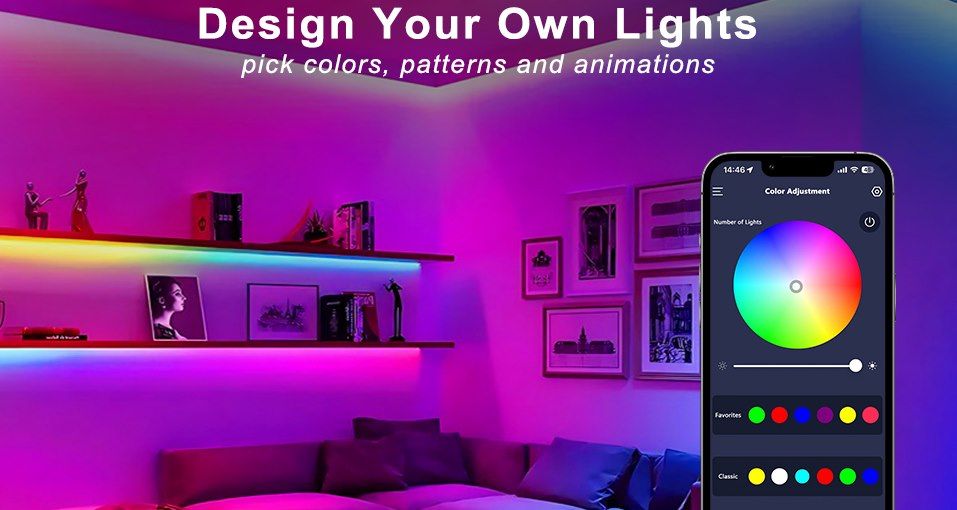 🌈 ezmyma RGB IC Neon LED Streifen (2m) für 7,99€ (statt 15€)