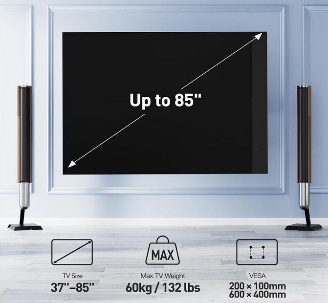 🖥️ Perlesmith TV Wandhalterung, 37 85 Zoll Fernseher & Monitore für 19,91€ (statt 33€)
