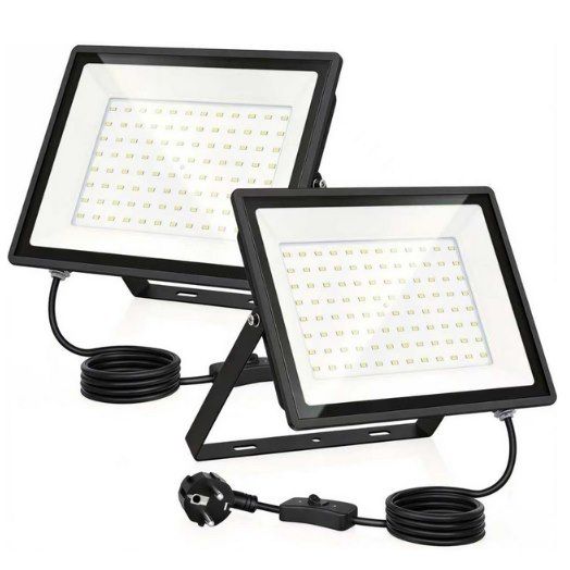 💡 2x GGTU 100W LED Außenstrahler mit 6500K & IP66 für 31,48€ (statt 45€)