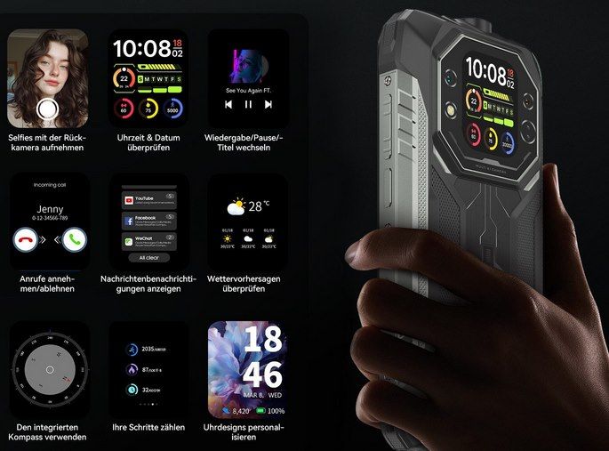 📱 Blackview Rock 1 Outdoor Smartphone mit 8/256GB für 142,40€ (statt 220€)