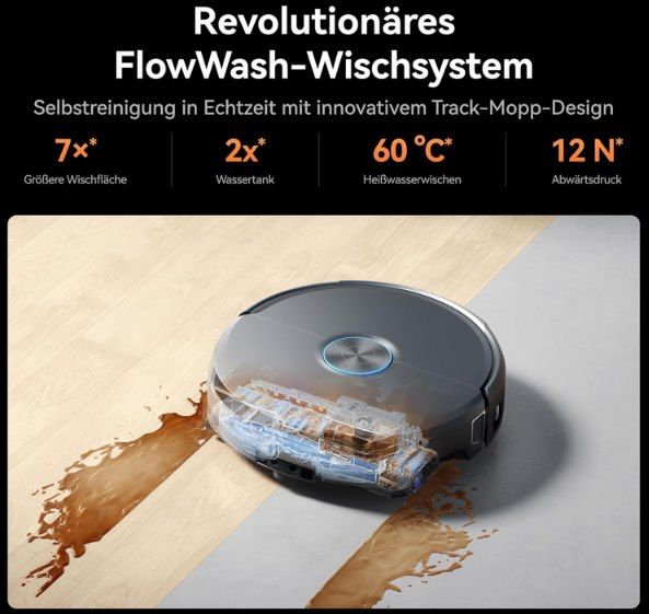 🧽 NARWAL Flow 2 Saug  und Wischroboter mit All in One Station für 1.099€ (statt 1.182€)