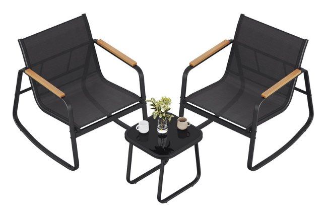 🏡 SONGMICS Gartenmöbel Set mit 2 Schaukelstühle & Tisch für 51,99€ (statt 65€)