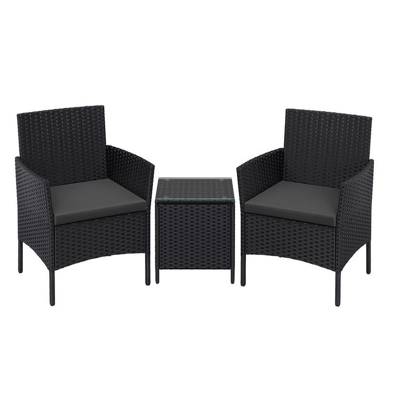 🌞 SONGMICS Balkonmöbel-Set aus PE-Polyrattan mit Tisch & 2 Stühle für 74,99€ (statt 85€)