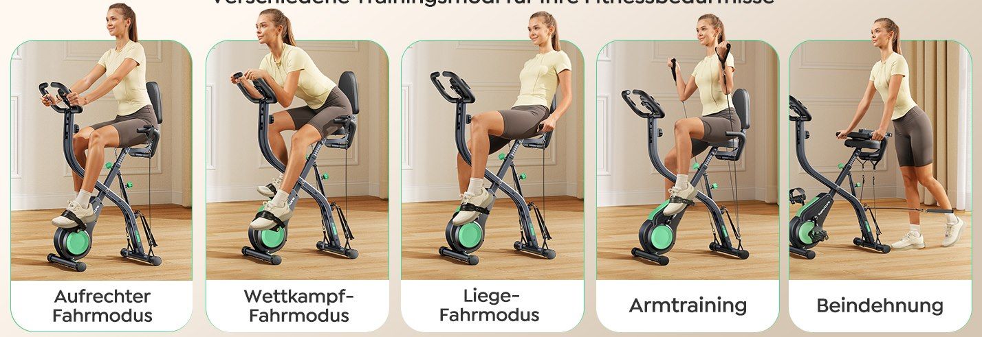 🚴 Toputure TEB4 zusammenklappbarer 5in1 Heimtrainer mit App für 116,98€ (statt 196€)