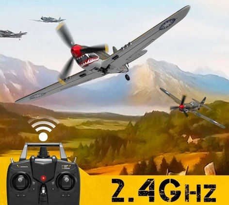 ✈️ Eachine P 40 Fighter V2 RC Flugzeug mit 3 Akkus für 61,71€ (statt 109€)