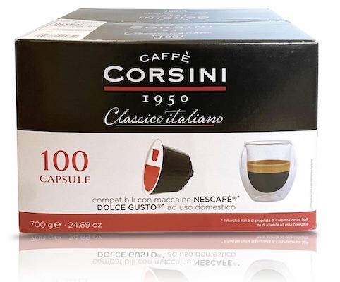 100x Caffè Corsini   Dolce Gusto Kapseln für 12,63€ (statt 21€)