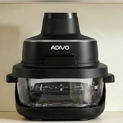 Adivo tragbare Glas-Heißluftfritteuse mit 4L & 1.5L für 99,99€ (statt 130€)