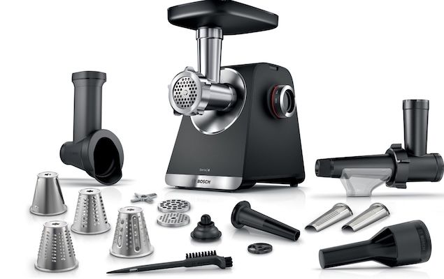 🥩 Bosch Fleischwolf mit 2.100W & 3 Lochscheiben für 139€ (statt 155€)