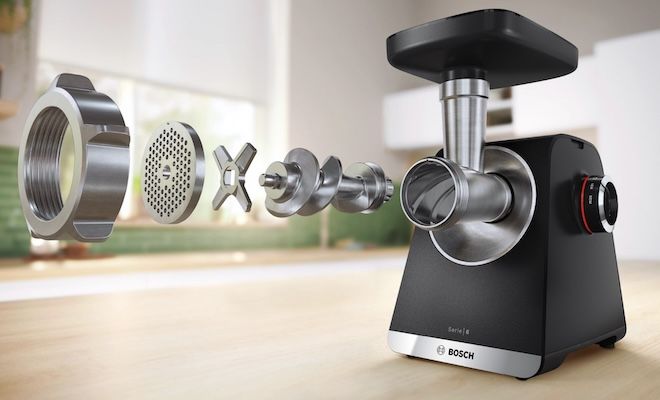 🥩 Bosch Fleischwolf mit 2.100W & 3 Lochscheiben für 139€ (statt 155€)