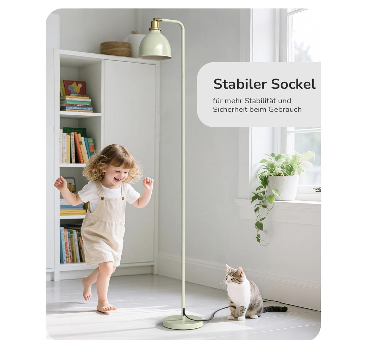 🛋️ EDISHINE Retro Stehlampe für 27,99€ (statt 40€)