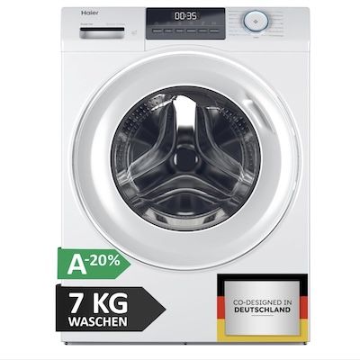 🧺 Haier Waschmaschine mit 1.400 U/Min & 7kg für 319,98€ (statt 385€)