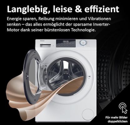 🧺 Haier Waschmaschine mit 1.400 U/Min & 7kg für 319,98€ (statt 385€)