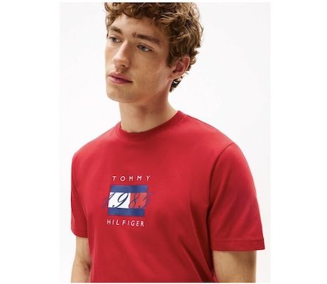 🔝👕 Tommy Hilfiger Herren Kurzarm T Shirt Linear Flag für 27,99€ (statt 33€)