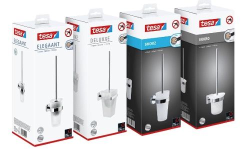 💩💨 Tesa Silikon WC Bürste mit Griff aus verchromtem Metall in Dunkelgrau für 5€ (statt 16€)