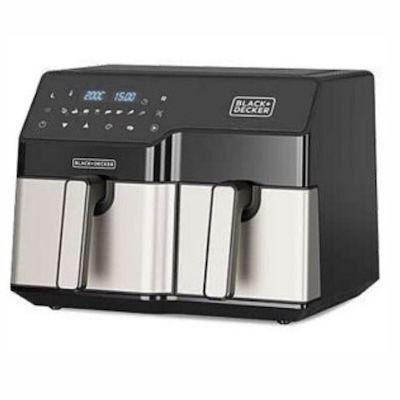 ♨️ Black & Decker Doppelkammer Heißluftfritteuse mit 9L für 78,64€ (statt 112€)