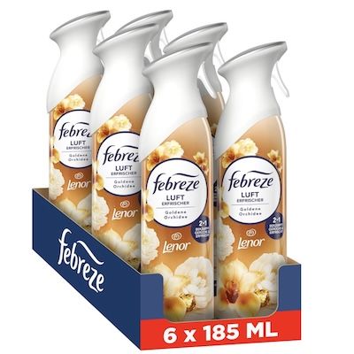 6x185ml Febreze Lufterfrischer Spray Goldene Orchidee für 18€ (statt 24€)