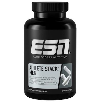 💊 ESN Athlete Stack Men 2.0 – alle essentiellen Vitamine und Mineralstoffe für 23€ (statt 29€)