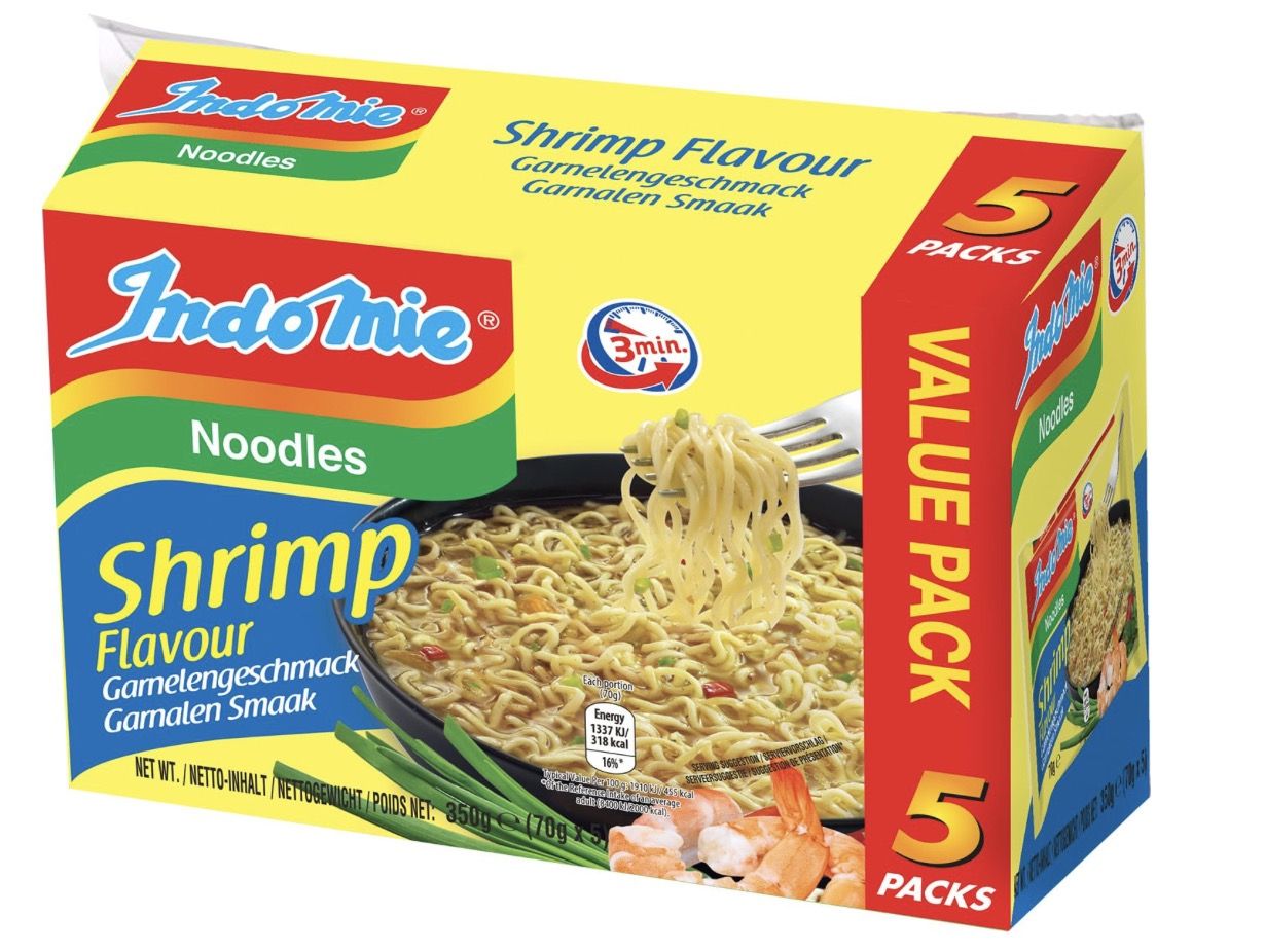 🍤 5x 70g INDOMIE - Instant Nudeln mit Garnelen-Geschmack für 1,69€ (statt 5€) - 0,34€ pro Stück 🍤 5x 70g INDOMIE Instant Nudeln mit Garnelen Geschmack für 1,69€ (statt 5€) 0,34€ pro Stück