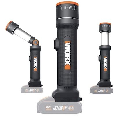 🔦 WORX 4-in-1 aufladbare Multifunktions-LED-Lampe für 33,89€ (statt 40€)