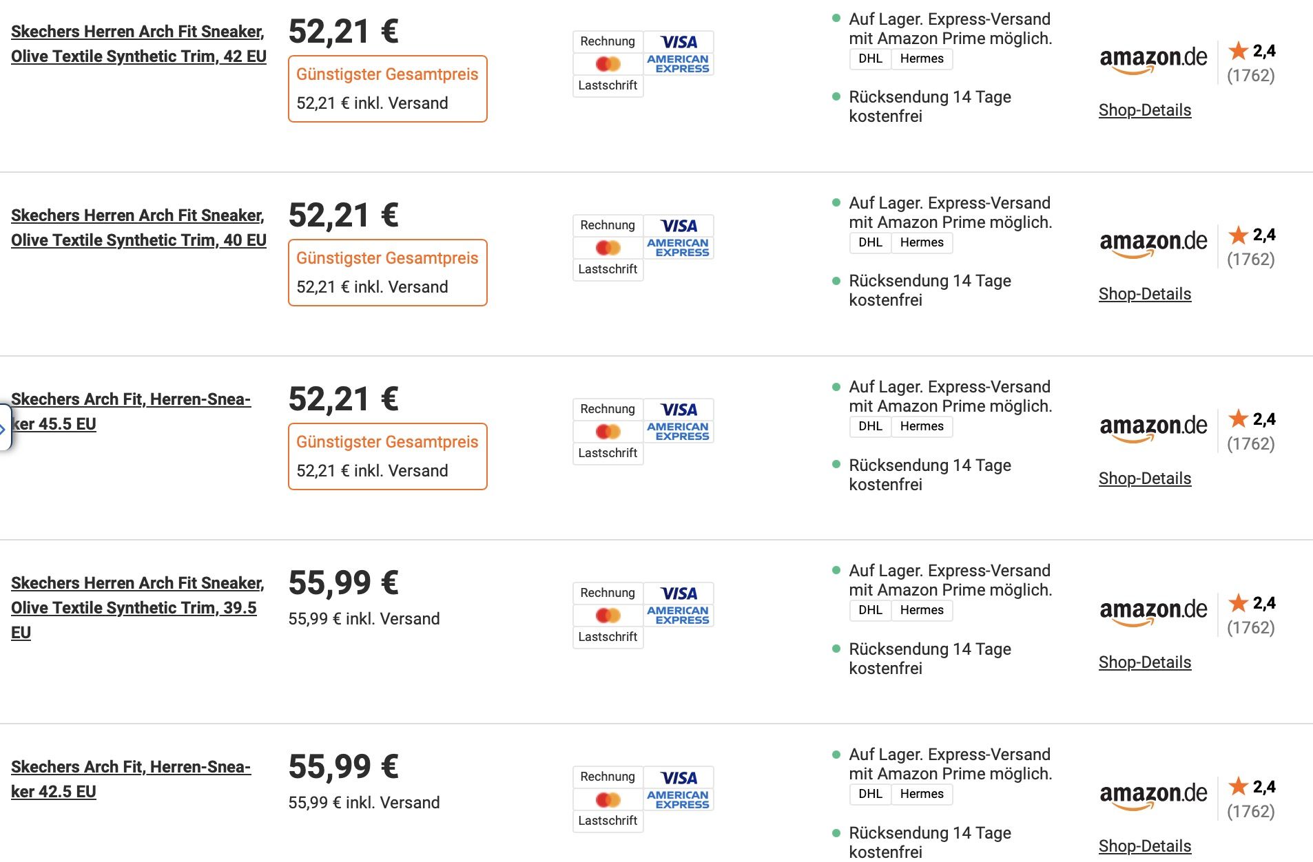 🔝👟 Skechers Herren Sneaker Arch Fit in Olive Green für 52,21€ (statt 90€) 🔝👟 Skechers Herren Sneaker Arch Fit in Olive Green für 52,21€ (statt 90€)