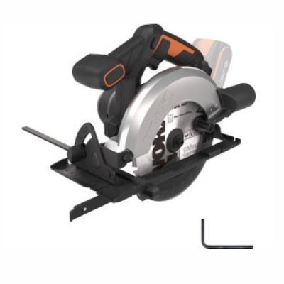 WORX WX526.9 Akku-Kreissäge 20V mit 165mm Sägeblatt für 65,45€ (statt 77€)