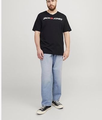 🐻👕 JACK & JONES Male T-Shirt Plus Size T-Shirt in Schwarz für 11,19€ (statt 18€) - XXL bis 6XL 🐻👕 JACK & JONES Male T Shirt Plus Size T Shirt in Schwarz für 11,19€ (statt 18€) XXL bis 6XL