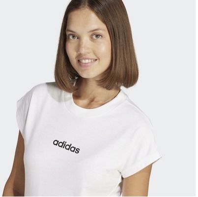 ⛹🏻‍♀️👚 adidas Womens Essentials Linear Cotton T Shirt für 11,99€ (statt 15€)
