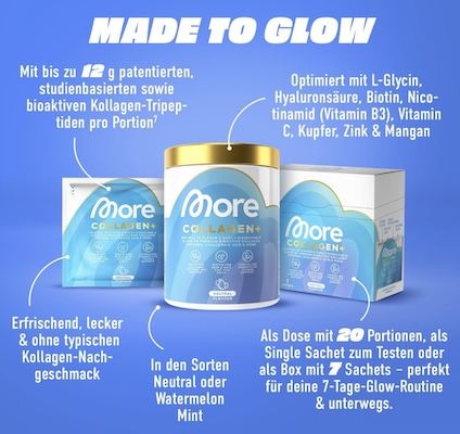 💪🏻 300g MORE Collagen+ Watermelon Mint für 22,39€ (statt 30€)
