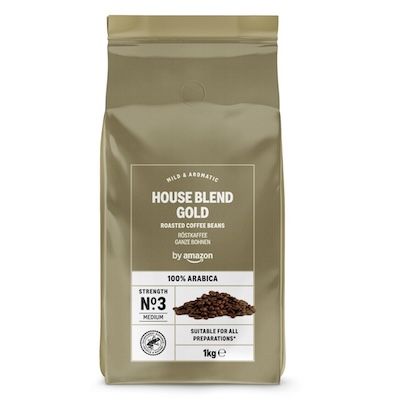 ☕️ 1kg by Amazon House Blend Gold Kaffeebohnen für 13,11€ (statt 16€)