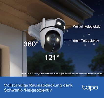 🏡📹 Tapo C545D Outdoor Überwachungskamera für 84,91€ (statt 100€)