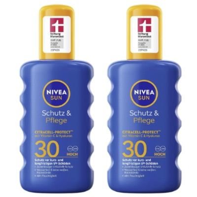 ☀️☀️ 2x Nivea Sun Schutz & Pflege Spray je 200ml LSF 30 ➡️ ab 11,18€ (statt 25€)