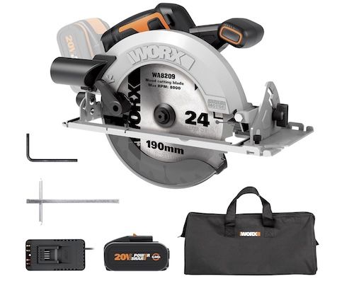 🪚 WORX WX520 Akku Kreissäge mit Akku und Ladegerät für 174€ (statt 209€)
