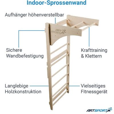 🪜 Juskys Sprossenwand für Erwachsene für 71,99€ (statt 160€)