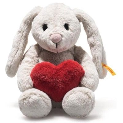 🐰 Steiff Hoppie Hase mit Herz ❤️ 16cm in Hellgrau für nur 15€ (statt 22€)