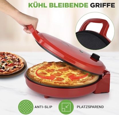 🍕 NutriChef 30cm Pizzaofen mit 1500W für 49,99€ (statt 60€)